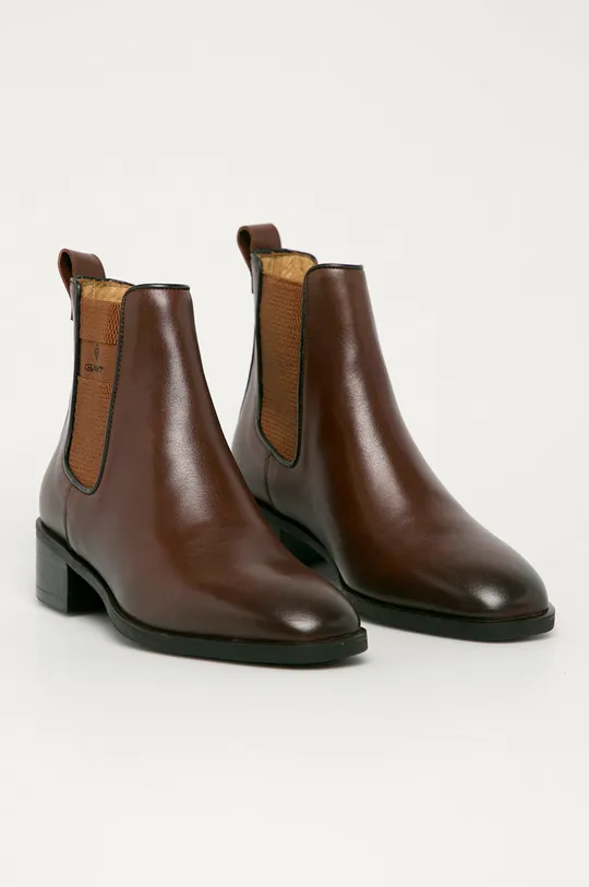 Gant - Шкіряні черевики Dellar коричневий