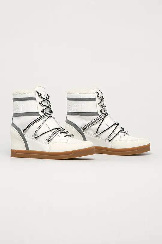 Calvin Klein - Členkové topánky biela
