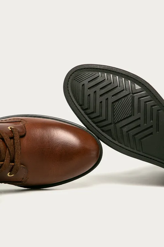 hnedá Gant - Kožené členkové topánky Ainsley