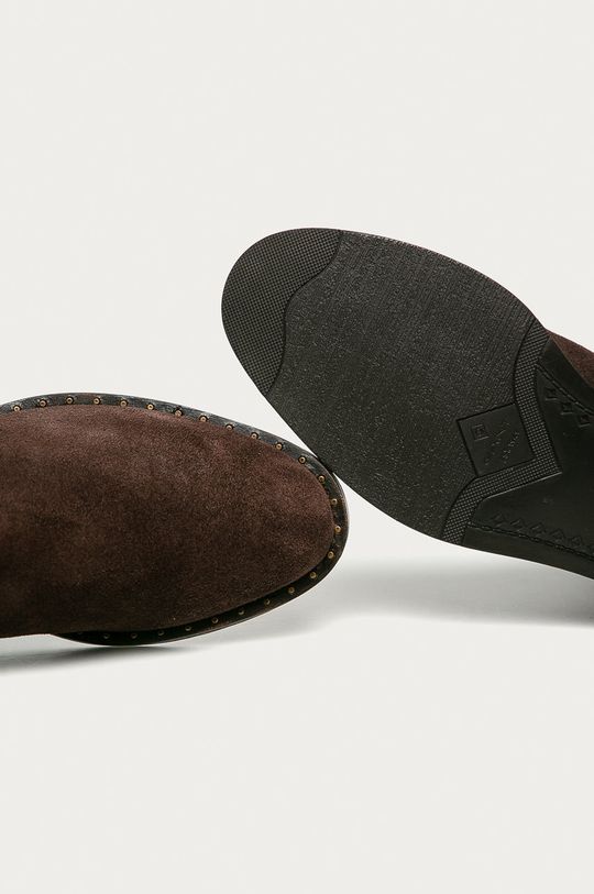 hnědá Gant - Semišové kotníkové boty Hampton