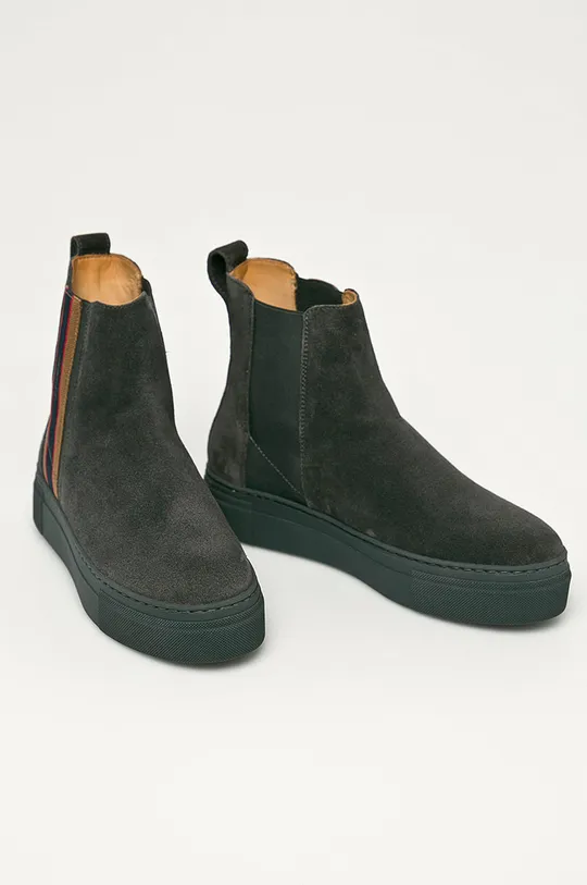 Gant - Semišové topánky Chelsea Vanna sivá