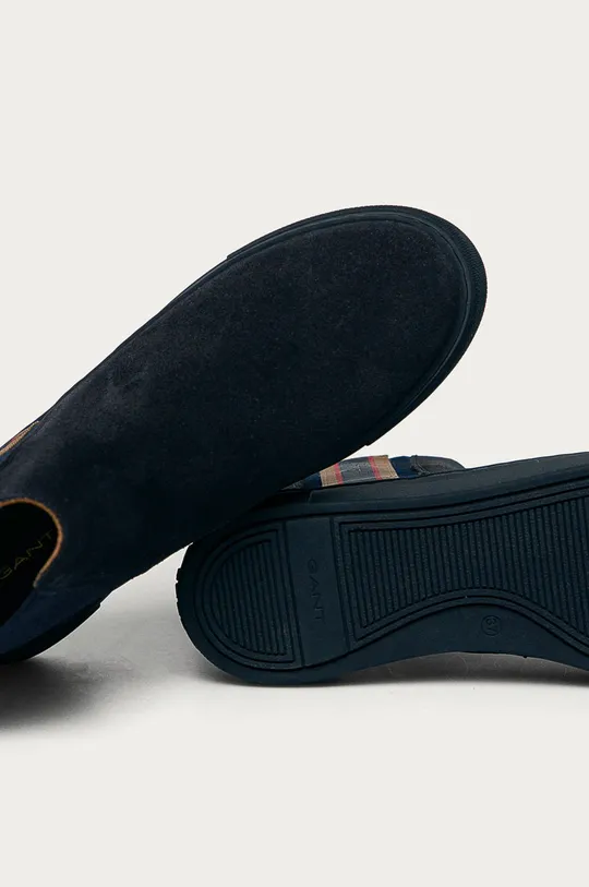 tmavomodrá Gant - Semišové topánky Chelsea Vanna