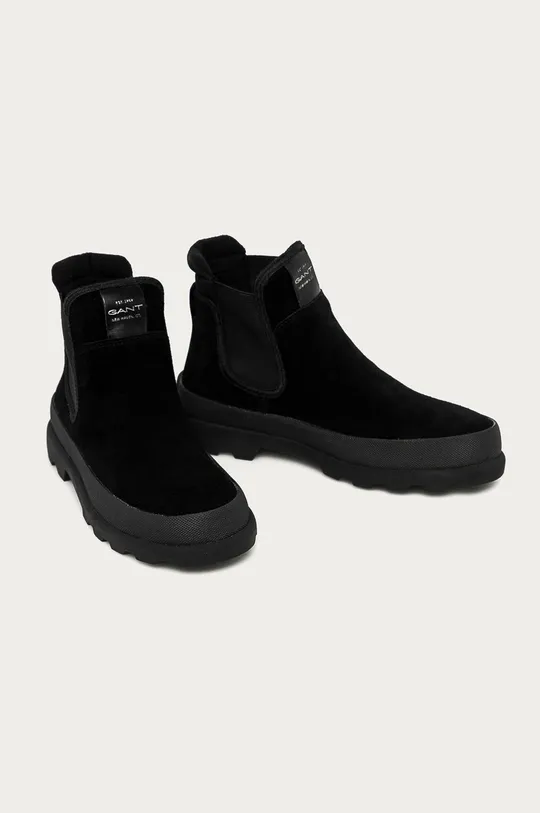 Gant - Semišové topánky Chelsea Kaari čierna