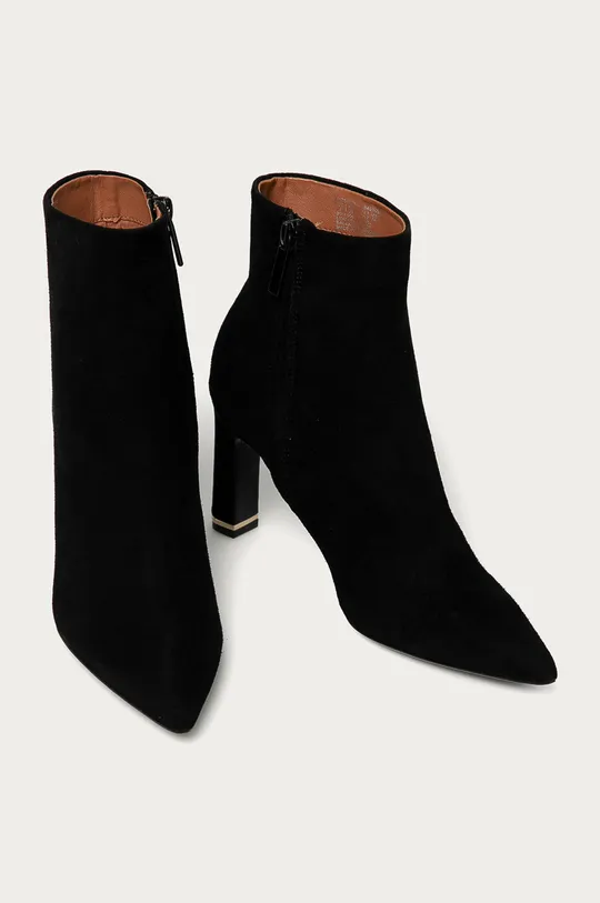 Calvin Klein - Semišové topánky čierna