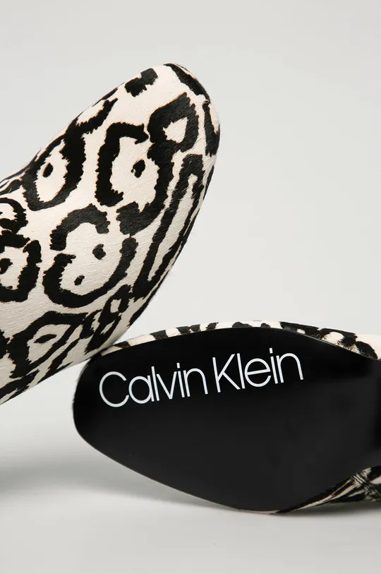 biela Calvin Klein - Semišové topánky