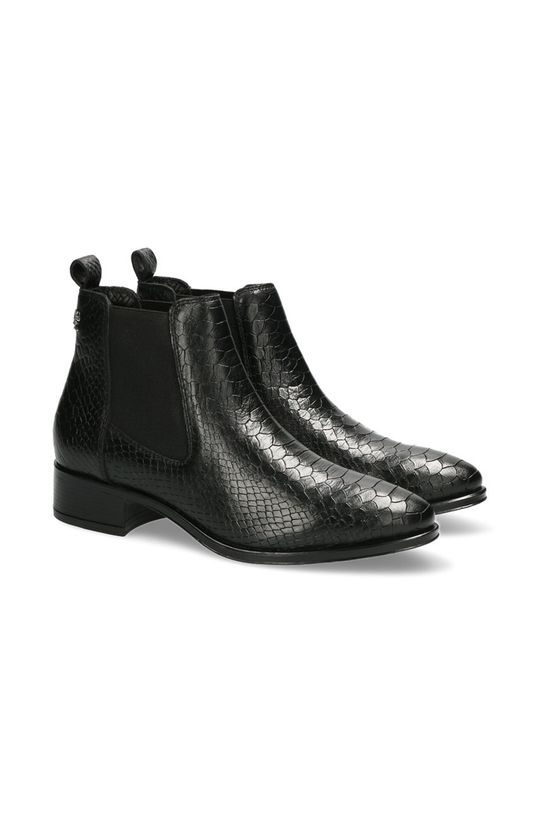 Mexx - Kožené kotníkové boty Ankle Boots Feli černá