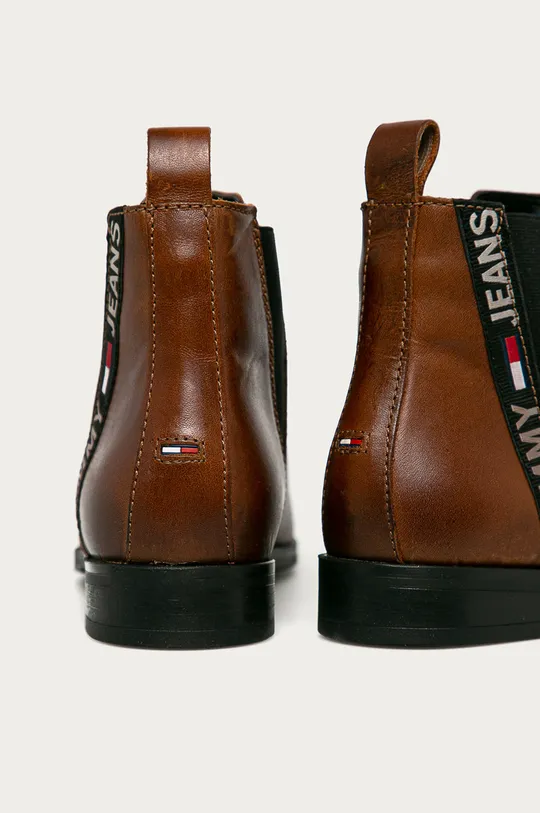 Tommy Jeans - Kožené topánky Chelsea  Zvršok: Prírodná koža Vnútro: Textil, Prírodná koža Podrážka: Syntetická látka