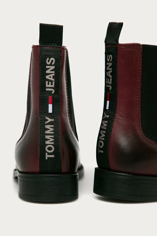 Tommy Jeans - Kožené topánky Chelsea  Zvršok: Prírodná koža Vnútro: Textil, Prírodná koža Podrážka: Syntetická látka