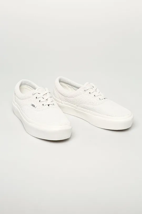 Vans - Kožené tenisky biela