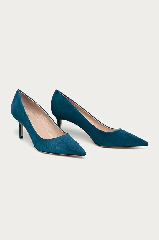 Hugo - Velúr magassarkú cipő kék