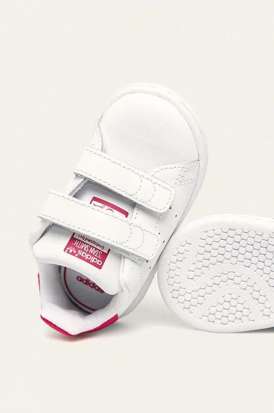 adidas Originals - Дитячі черевики Stan Smith BZ0523  Халяви: Синтетичний матеріал, Натуральна шкіра Внутрішня частина: Текстильний матеріал Підошва: Синтетичний матеріал