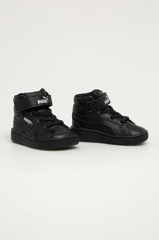 Puma - Detské topánky Vikky v2 Mid SL 370621 čierna