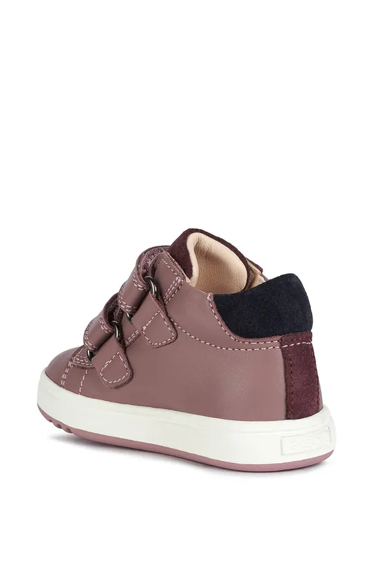 ružová Geox - Detské kožené topánky