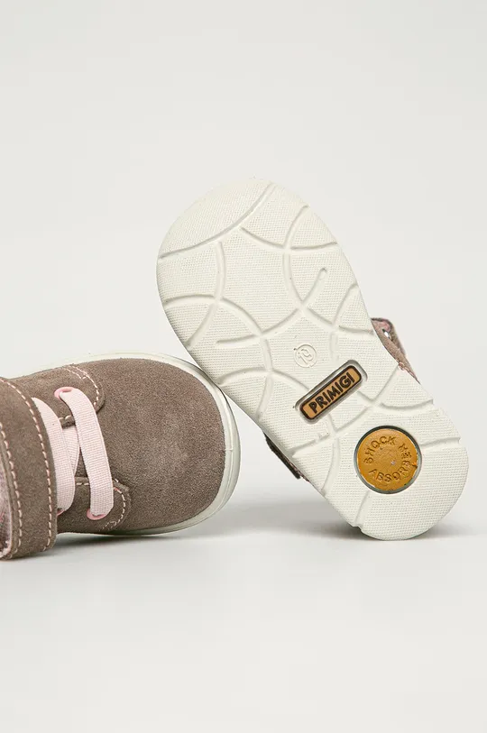 бежевий Primigi - Дитячі замшеві туфлі