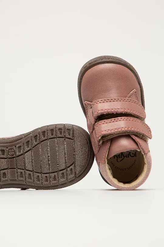 розовый Primigi - Детские кожаные кроссовки
