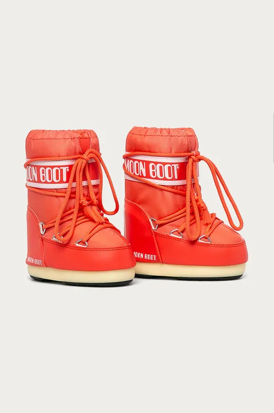 Moon Boot - Дитячі чоботи Classic Nylon помаранчевий