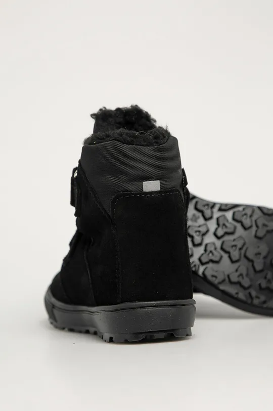 čierna Mrugała - Detské semišové topánky