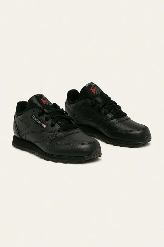 Reebok Classic - Дитячі черевики Classic Leather 50170 чорний