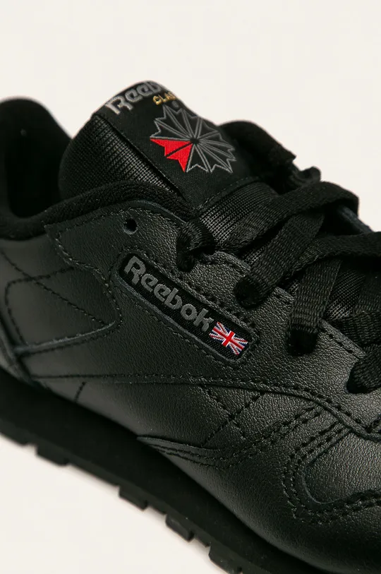 nero Reebok Classic scarpe per bambini Classic Leather