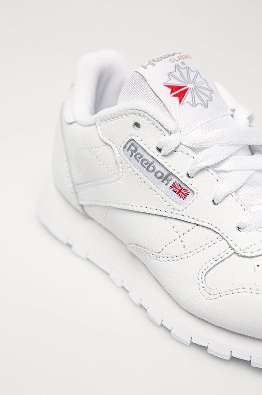 bianco Reebok Classic scarpe in pelle bambino/a Classic