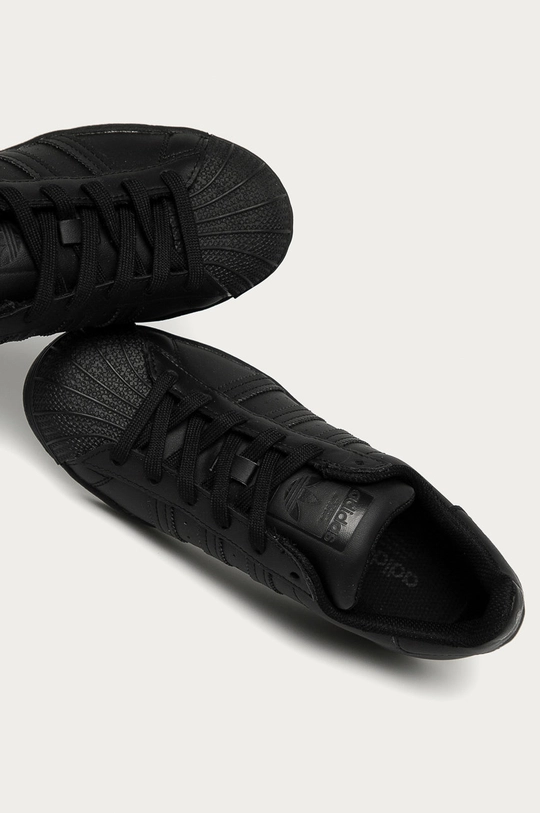 black adidas Originals kids' shoes Superstar