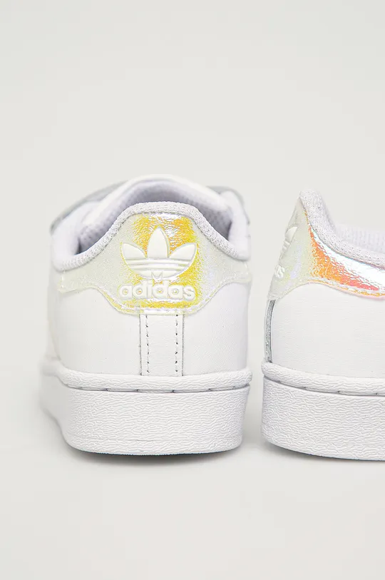 biały adidas Originals - Buty dziecięce Superstar CF FV3655