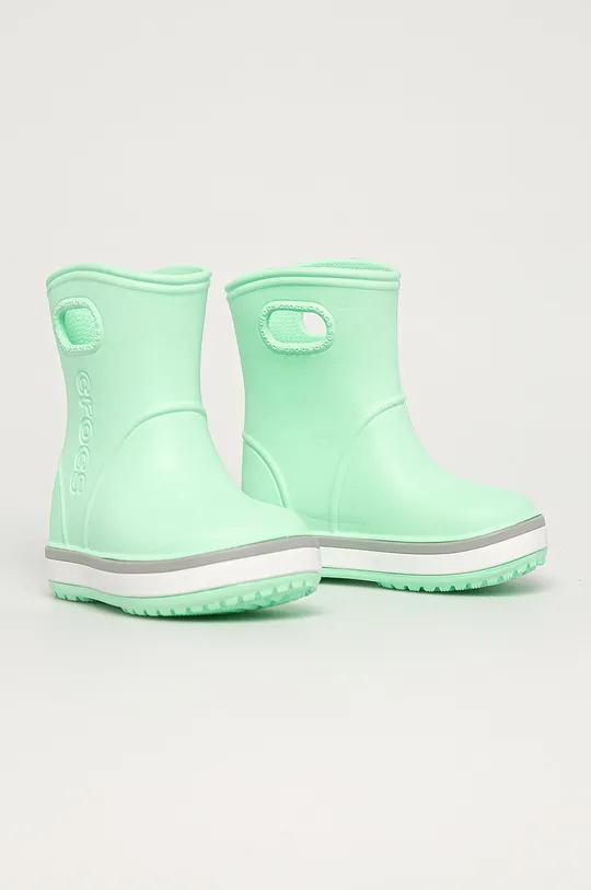 Crocs - Дитячі гумові чоботи зелений