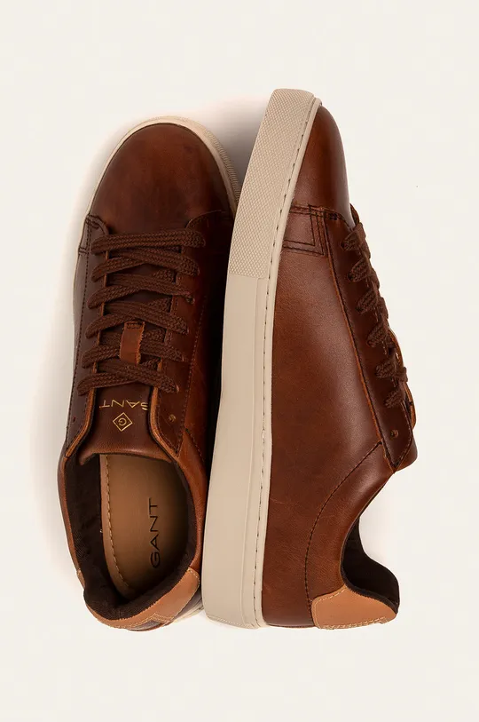hnedá Gant - Kožená obuv Julien