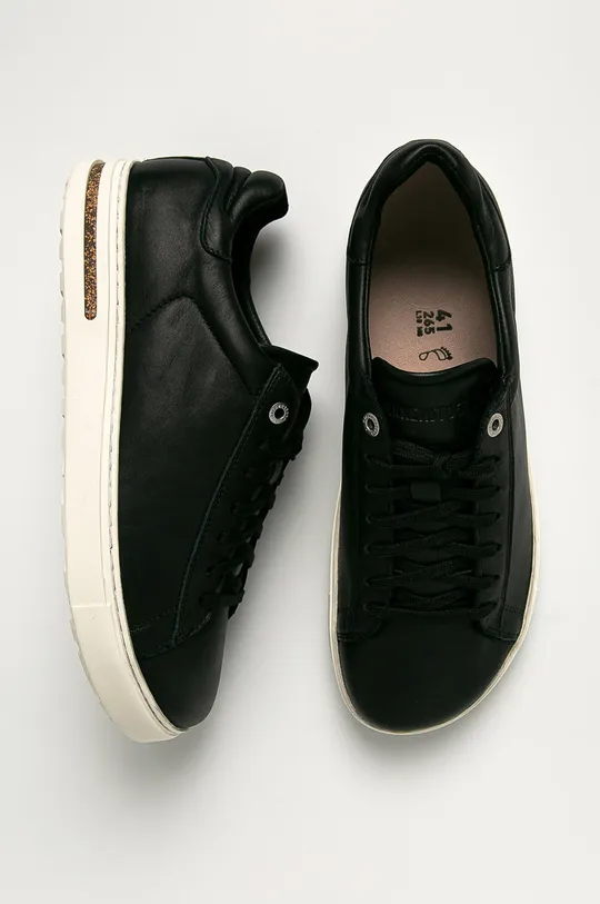 black Birkenstock leather shoes Bend