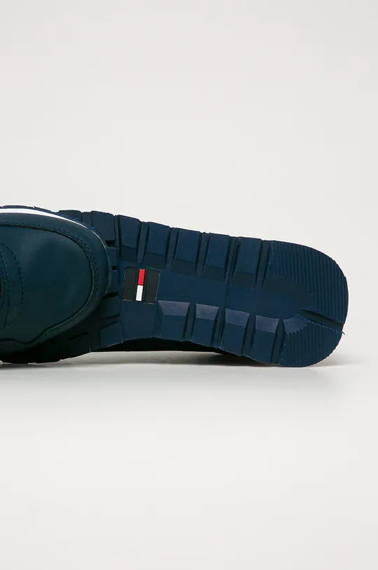 tmavomodrá Tommy Jeans - Kožená obuv