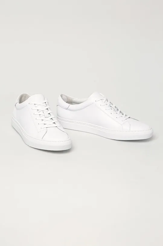 Polo Ralph Lauren - Детские кожаные кроссовки белый
