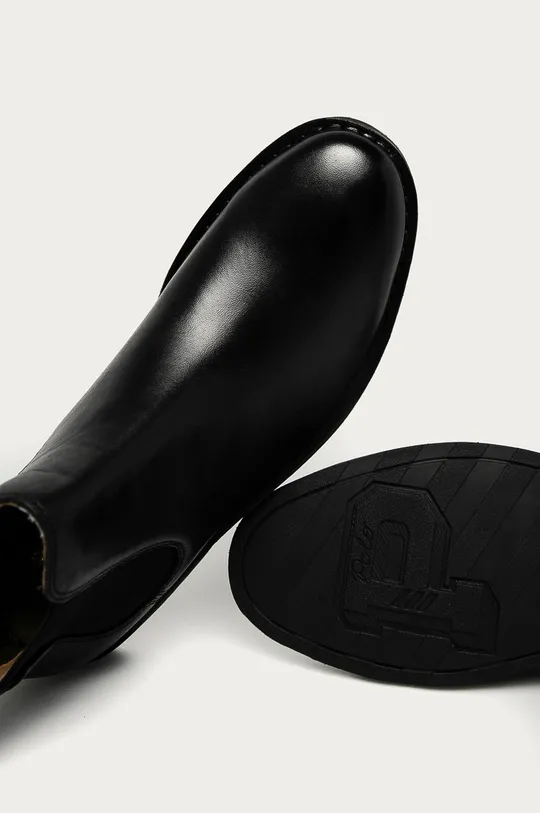 čierna Polo Ralph Lauren - Kožené topánky Talan Chelsea