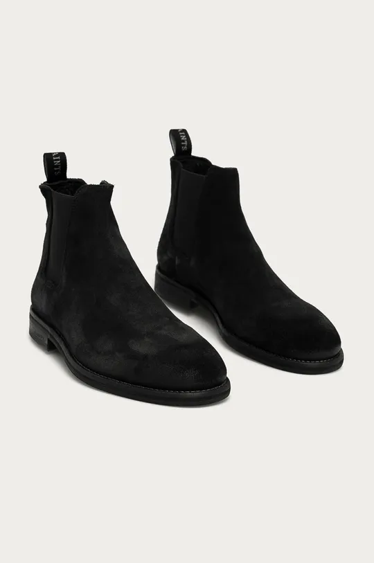 AllSaints - Kožené topánky Chelsea Harley čierna