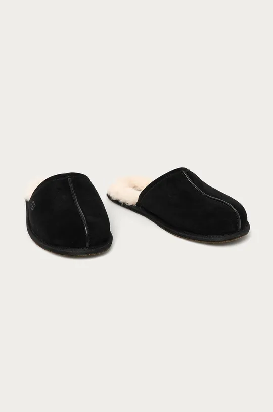UGG - Kućne papuče od brušene kože Scuff crna