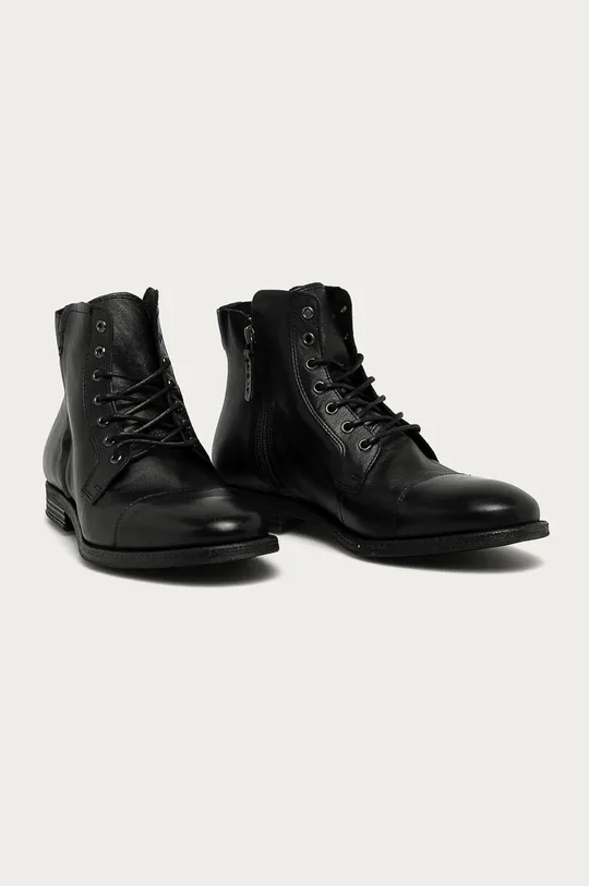 Aldo - Kožená obuv Steurstraat čierna