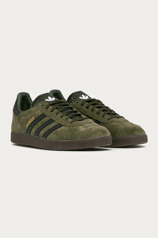 adidas Originals - Кожаные ботинки Gazelle зелёный