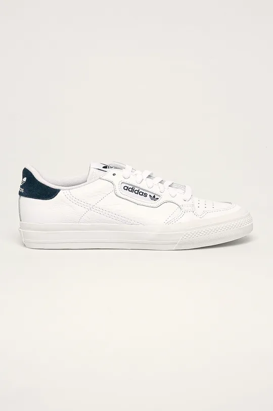 biela adidas Originals - Kožená obuv Continental Vulc EG4588 Pánsky