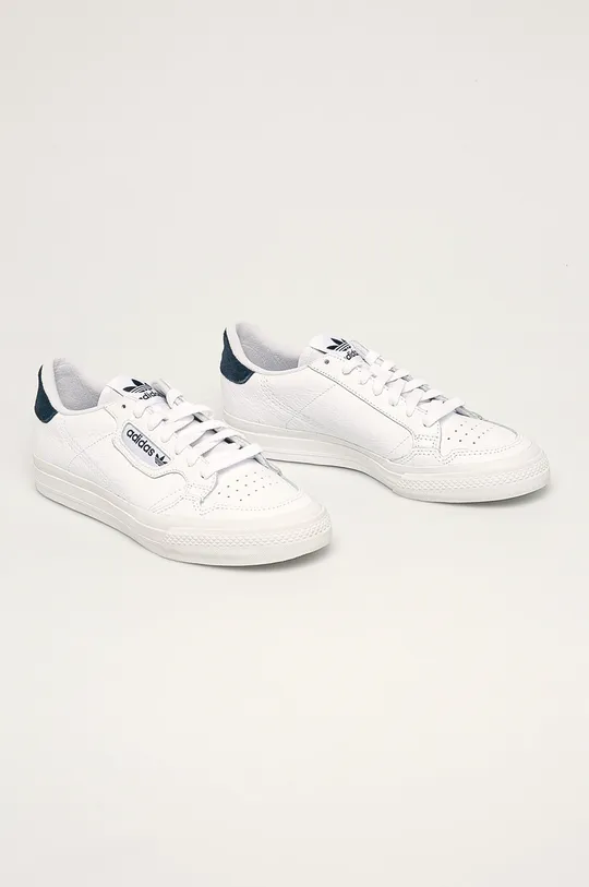adidas Originals - Kožená obuv Continental Vulc EG4588 biela