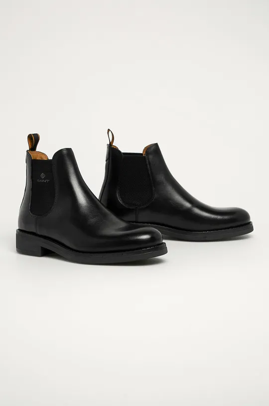 Gant - Шкіряні черевики Brookly чорний