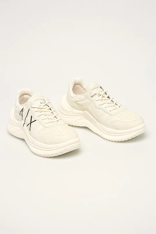 Armani Exchange - Topánky biela