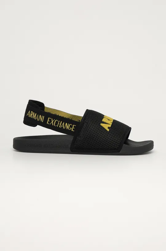 čierna Armani Exchange - Sandále Pánsky