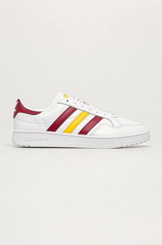 biały adidas Originals - Buty Team Court FW5066 Męski