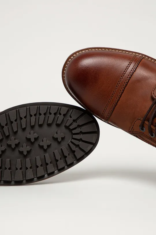 коричневый Jack & Jones - Кожаные ботинки