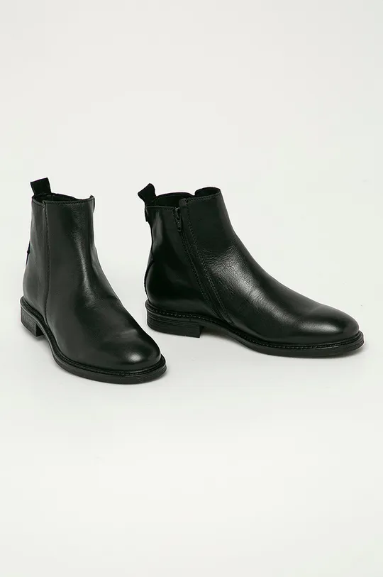 Jack & Jones - Kožená obuv čierna