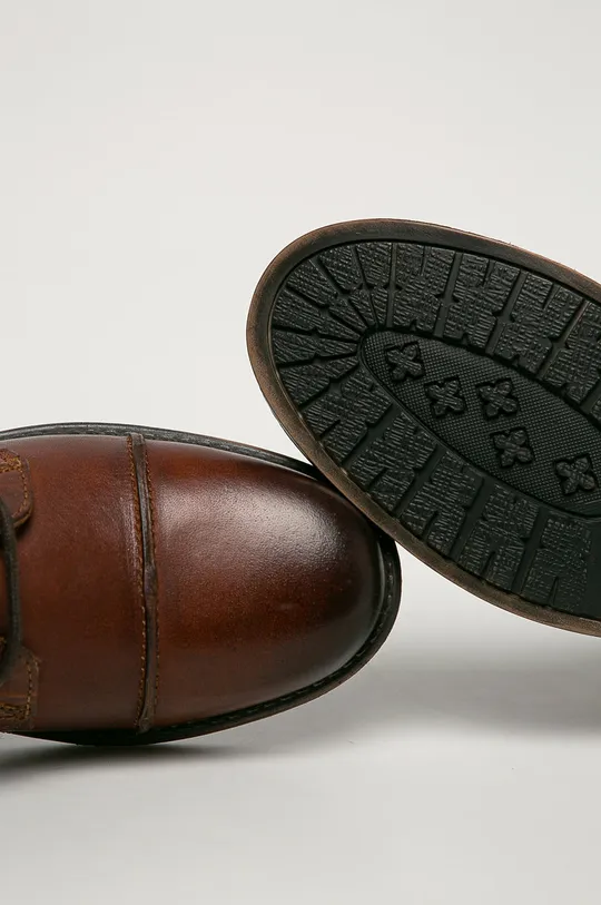 hnedá Wrangler - Kožená obuv