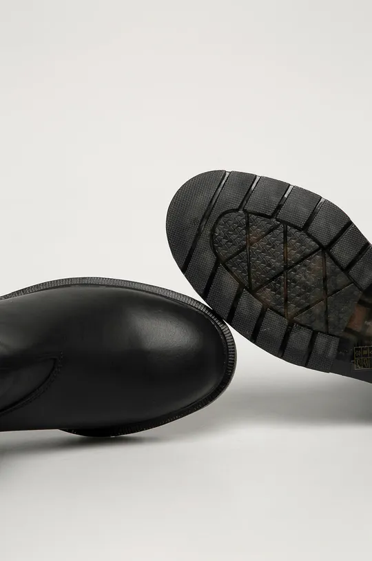 čierna Wrangler - Kožené topánky Chelsea