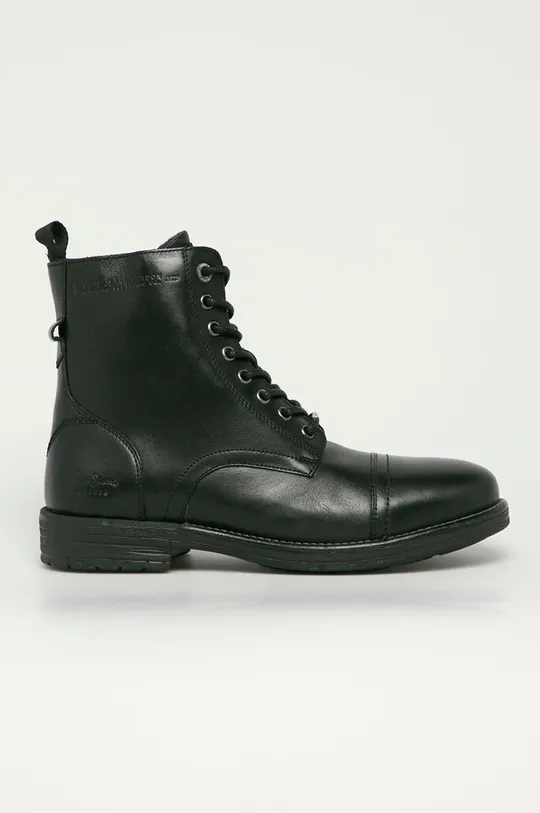 čierna Pepe Jeans - Kožené topánky Tom Cut Premium Pánsky