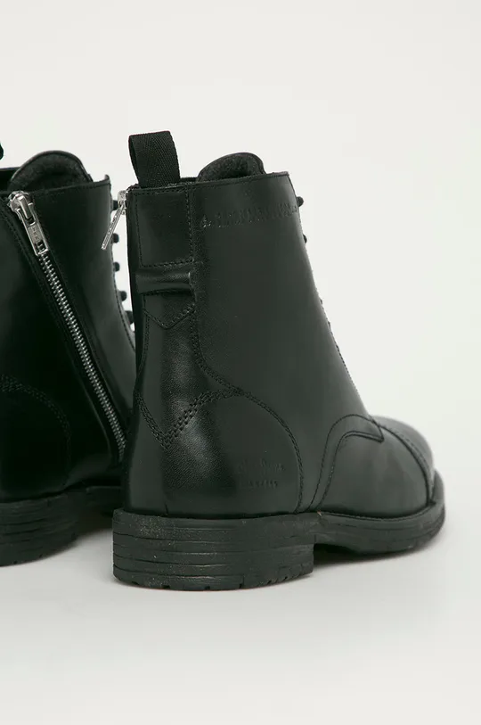 čierna Pepe Jeans - Kožené topánky Tom Cut Premium