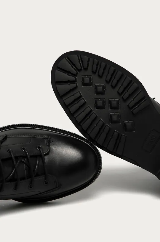 čierna Hugo - Kožené topánky