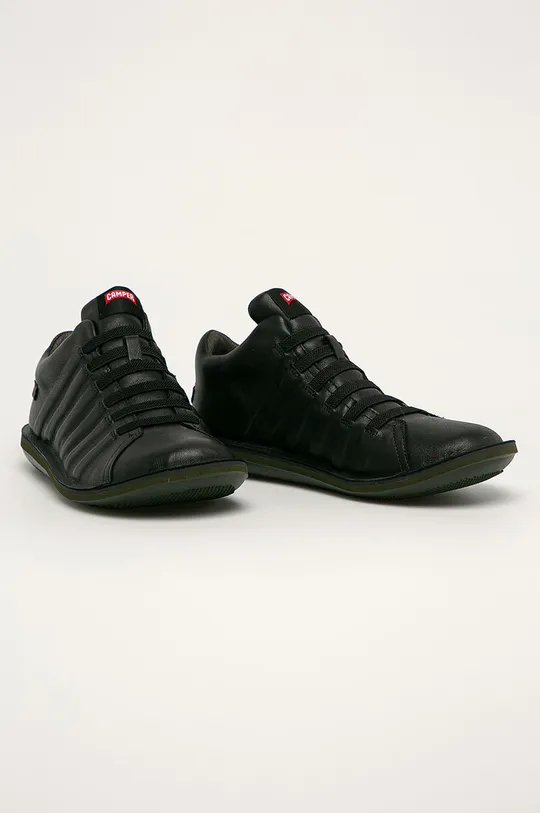 Camper - Δερμάτινα παπούτσια Beetle μαύρο